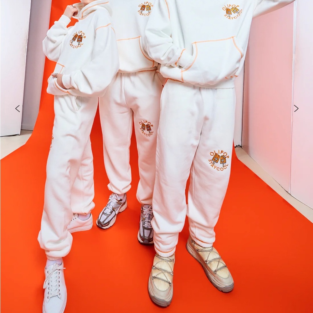 Olipop x Staycool Orange Cream Sweatpants | Size Small | NWT | Super Comfy!